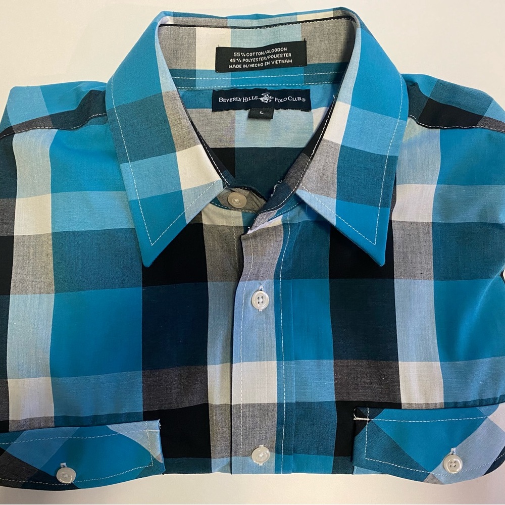 BEVERLY HILLS POLO CLUB | Men’s Long Sleeve Button Down